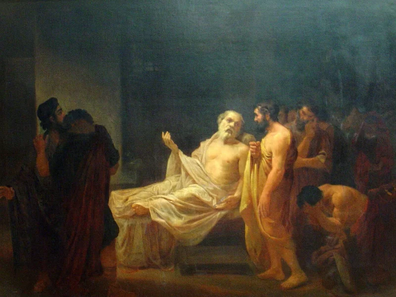 1849-José Maria de Medeiros - La morte di Socrate, 1878